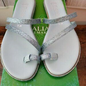 Italian Shoemakers Glitzy Sky Sandals Size 7.5